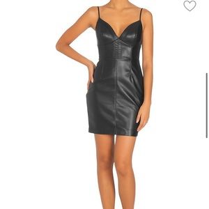 Guess leather bodycon dress